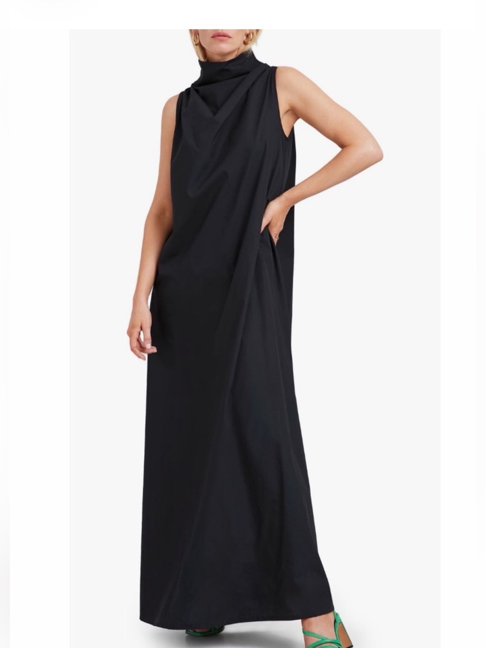 Marcella Minna Sleeveless Cotton Poplin Maxi Dress